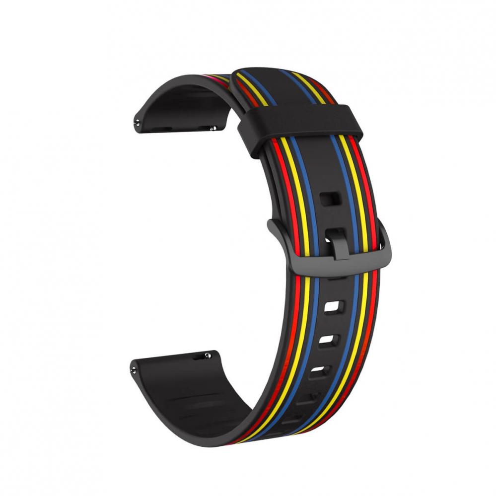 Silikonarmband Svart för Smartwatch 20mm Universal modell