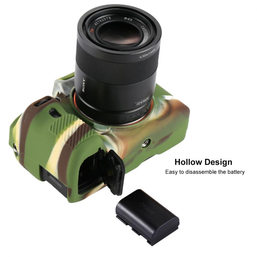 Puluz Mjukt skyddsfodral för Sony ILCE-7MII / 7SMII / 7RMII (Kamouflage)