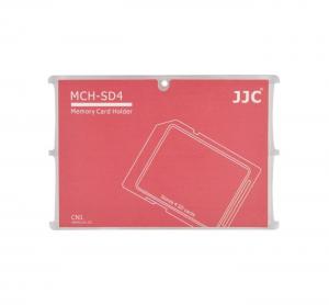  JJC Minneskorthållare röd för 4xSD kreditkortformat