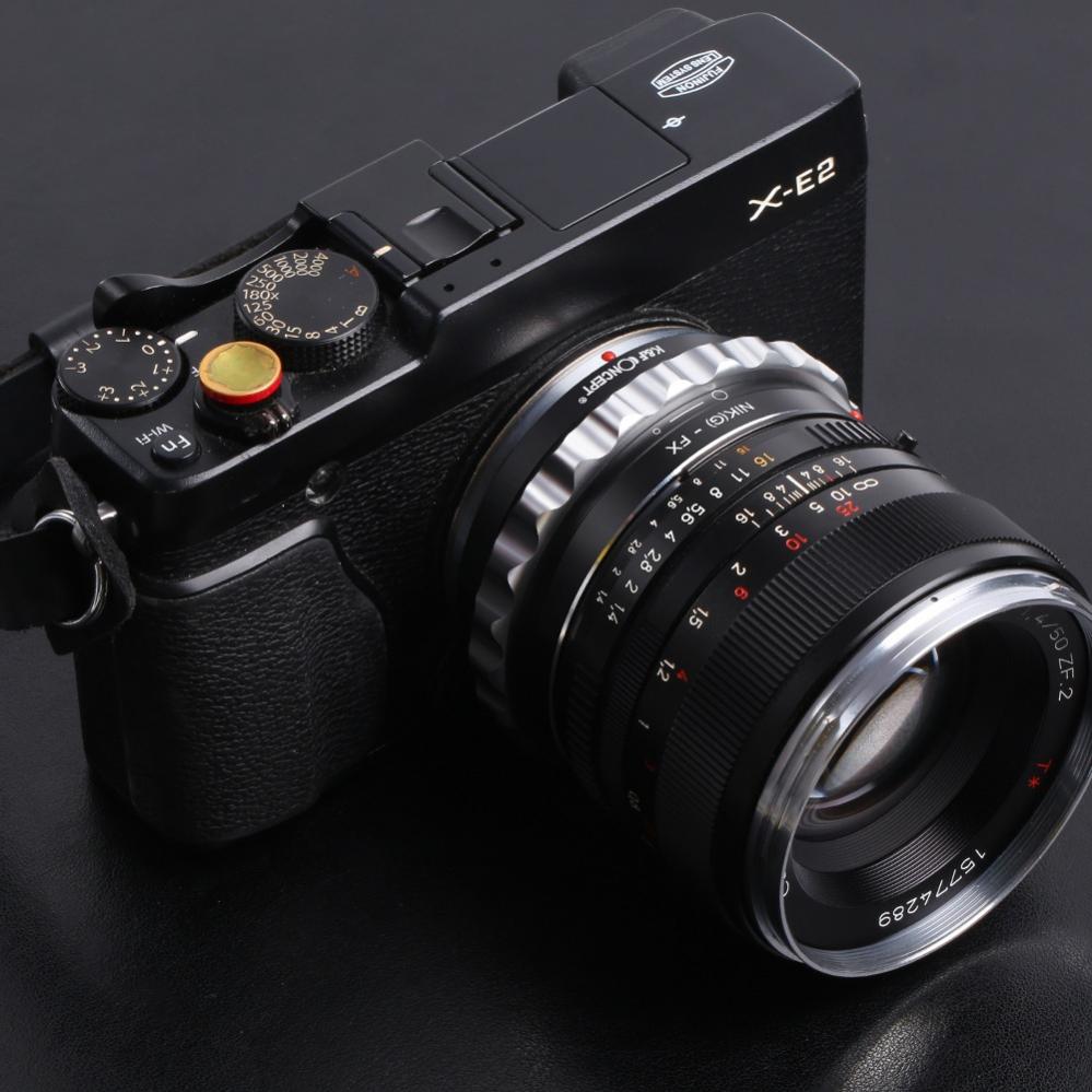  K&F Concept Objektivadapter till Nikon G objektiv för Fujifilm X kamerahus