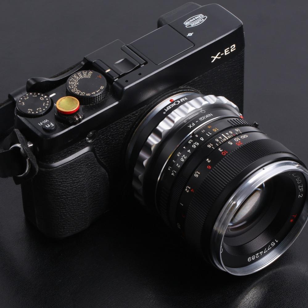 K&F Objektivadapter till Nikon G objektiv för Fujifilm X kamerahus