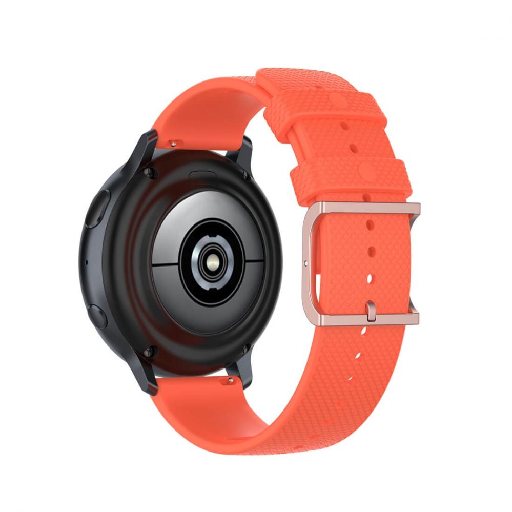  Silikonarmband Orange fr Smartwatch 20mm Universal modell