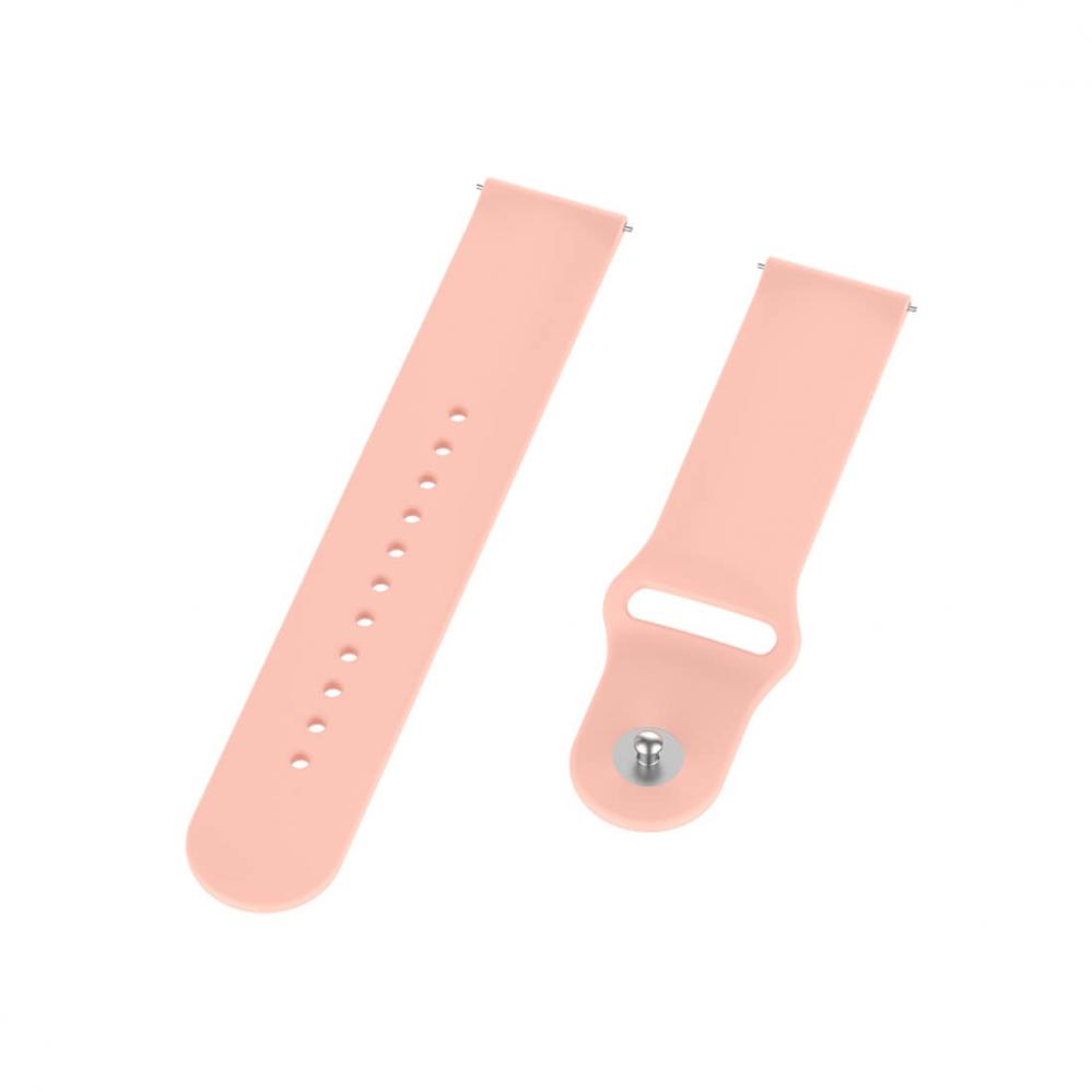 Silikonarmband Rosa för 18mm Watch med stiftspänne 95-160mm
