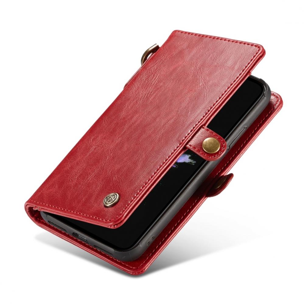  CaseMe Plånboksfodral med magnetskal för iPhone X Röd