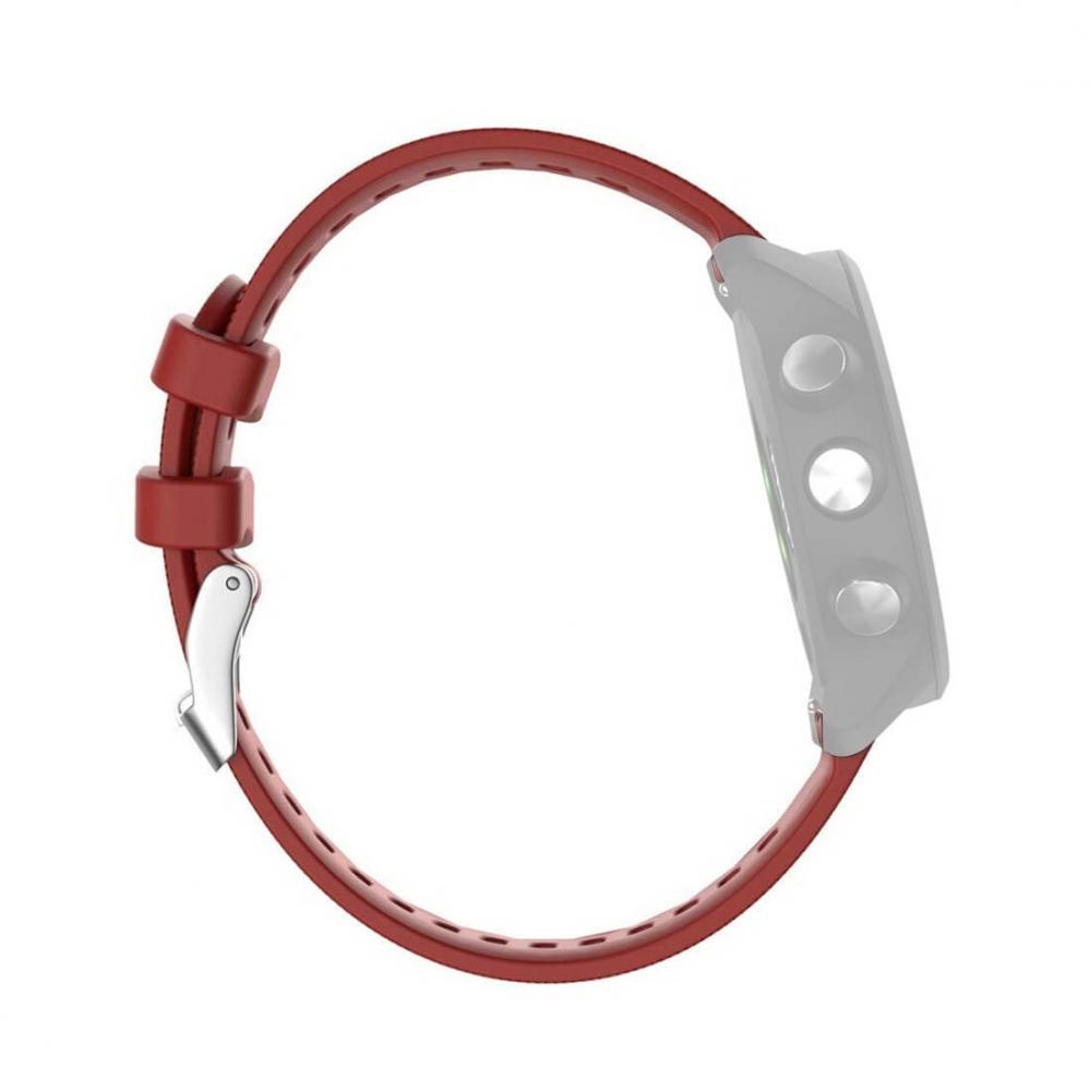  Silikonarmband Rd fr Garmin Forerunner 245/645