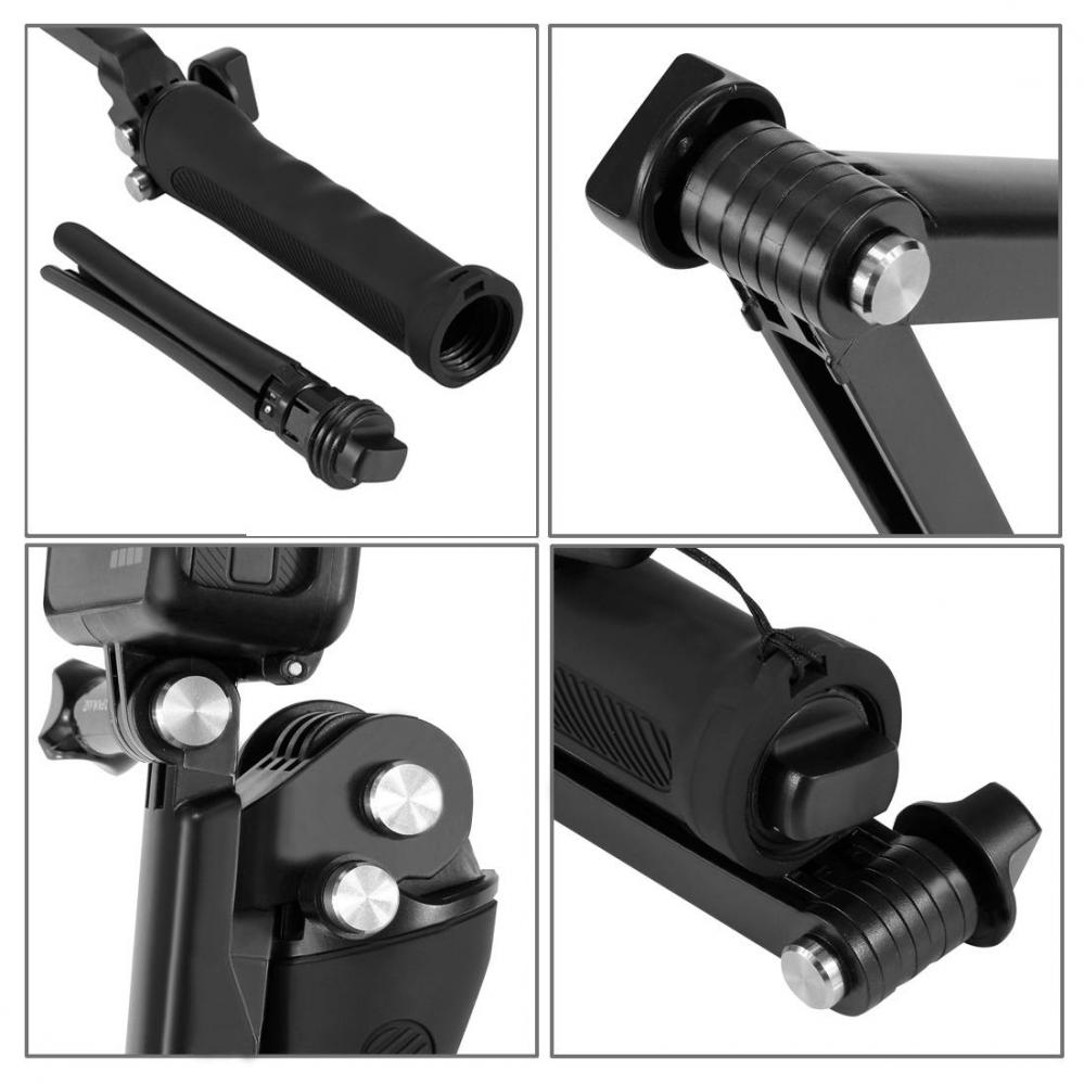 Puluz Multifunktionell Selfiepinne för GoPro Hero9 Black /8 /7 /6 /5 /4 /3+ /3