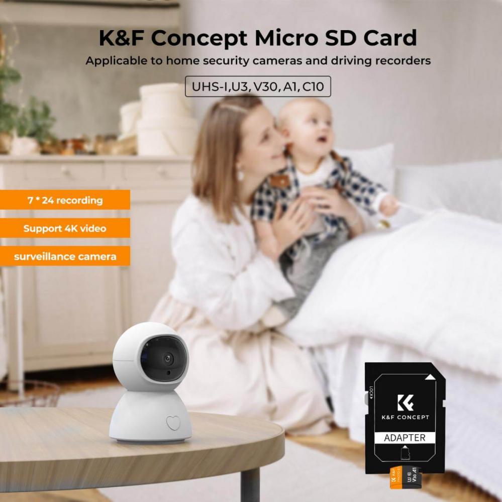  K&F Concept Minneskort 32GB Micro SD-kort U3/V30/A1 95MB/s