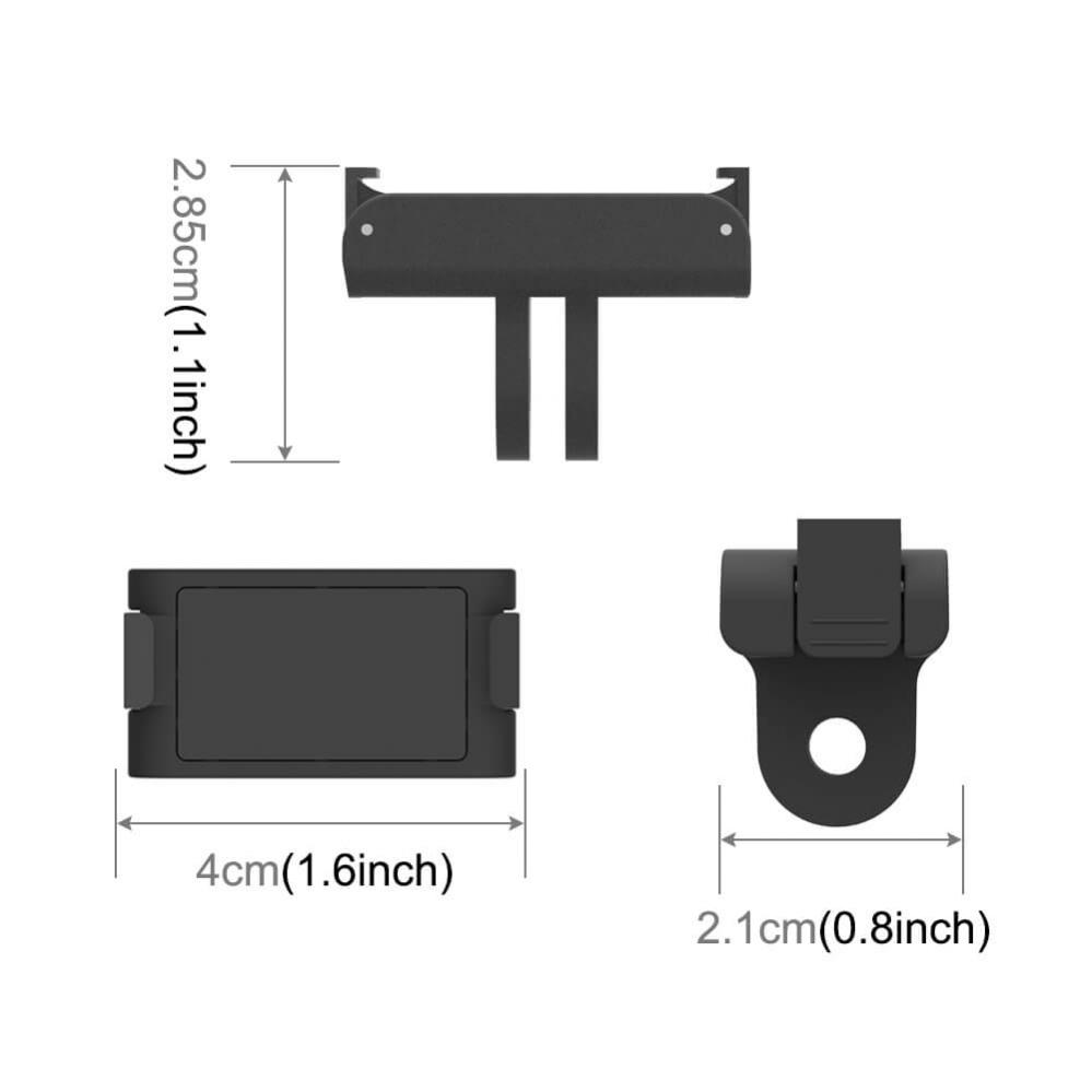 Puluz Magnetadapterfäste för DJI Action 2 svart