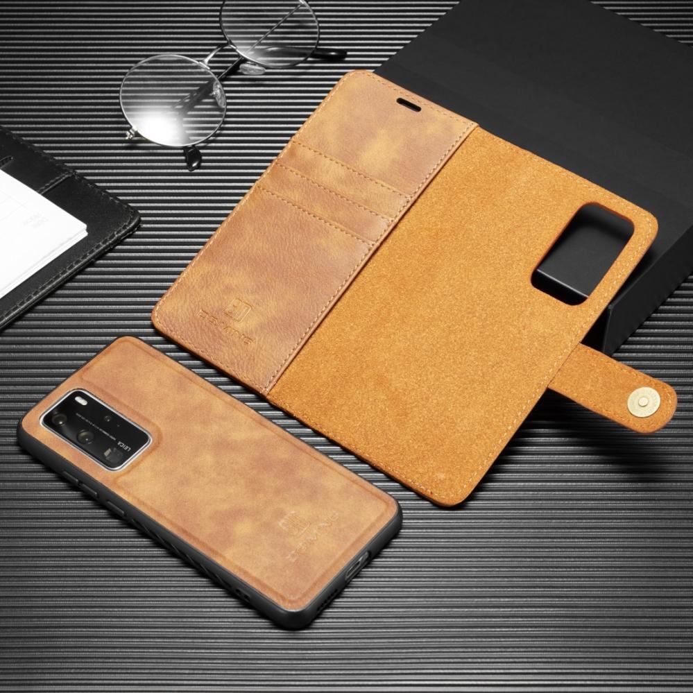 Plånboksfodral med magnetskal för Huawei P40 Pro Brun - DG.MING