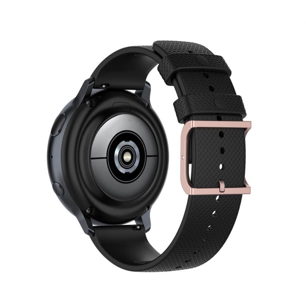 Silikonarmband Svart för Smartwatch 20mm Universal modell