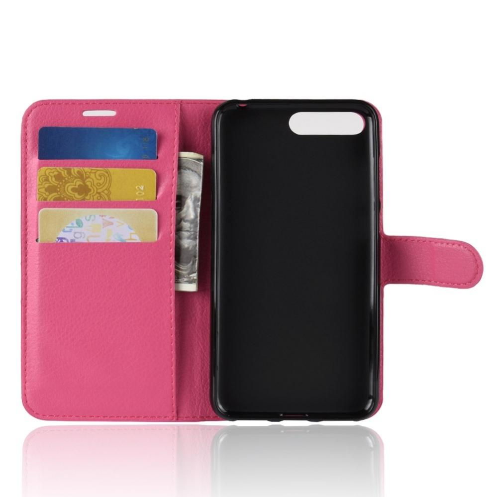 Plånboksfodral för Huawei Y6 (2018) Magenta