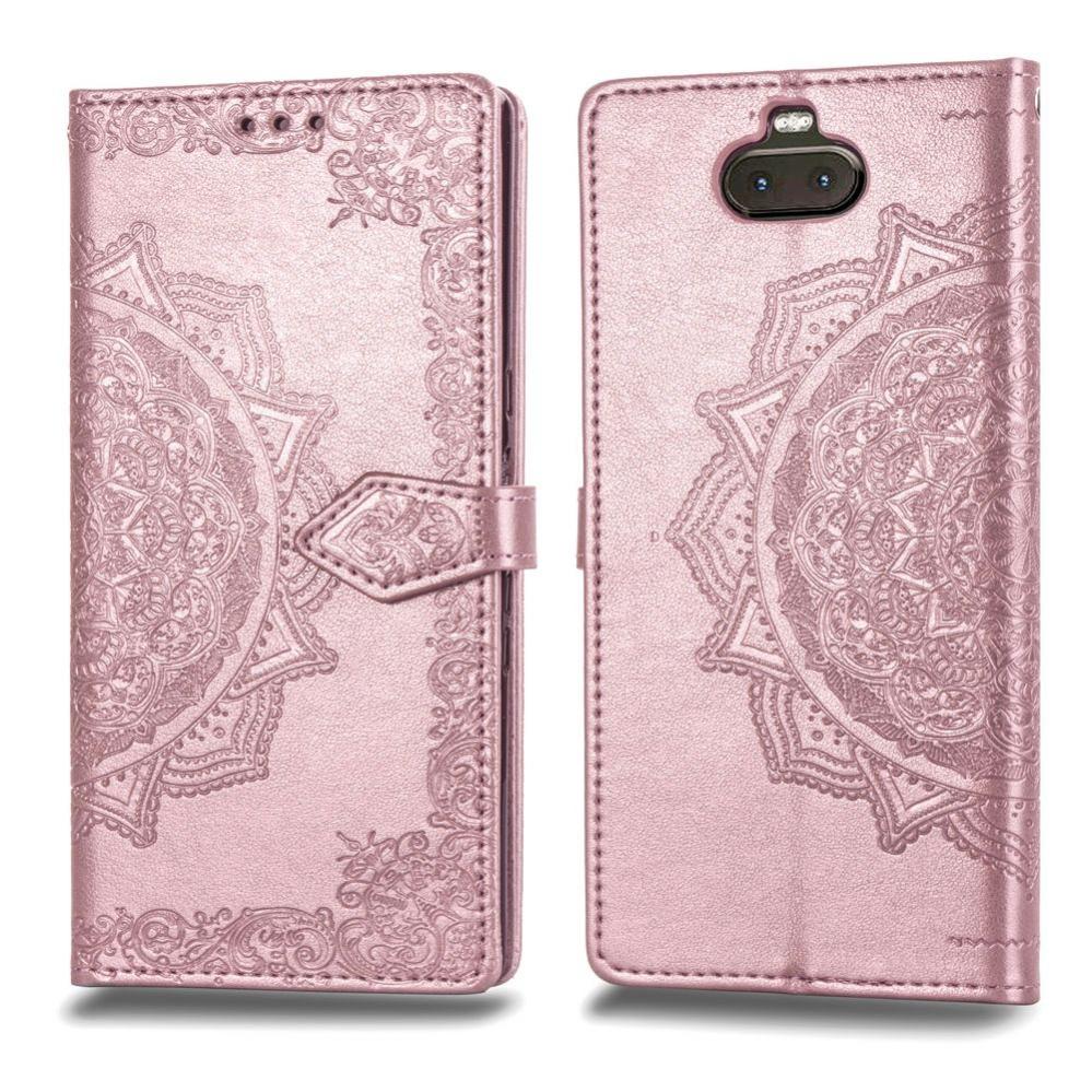 Plånboksfodral för Sony Xperia 10 - Mandala Roséguld