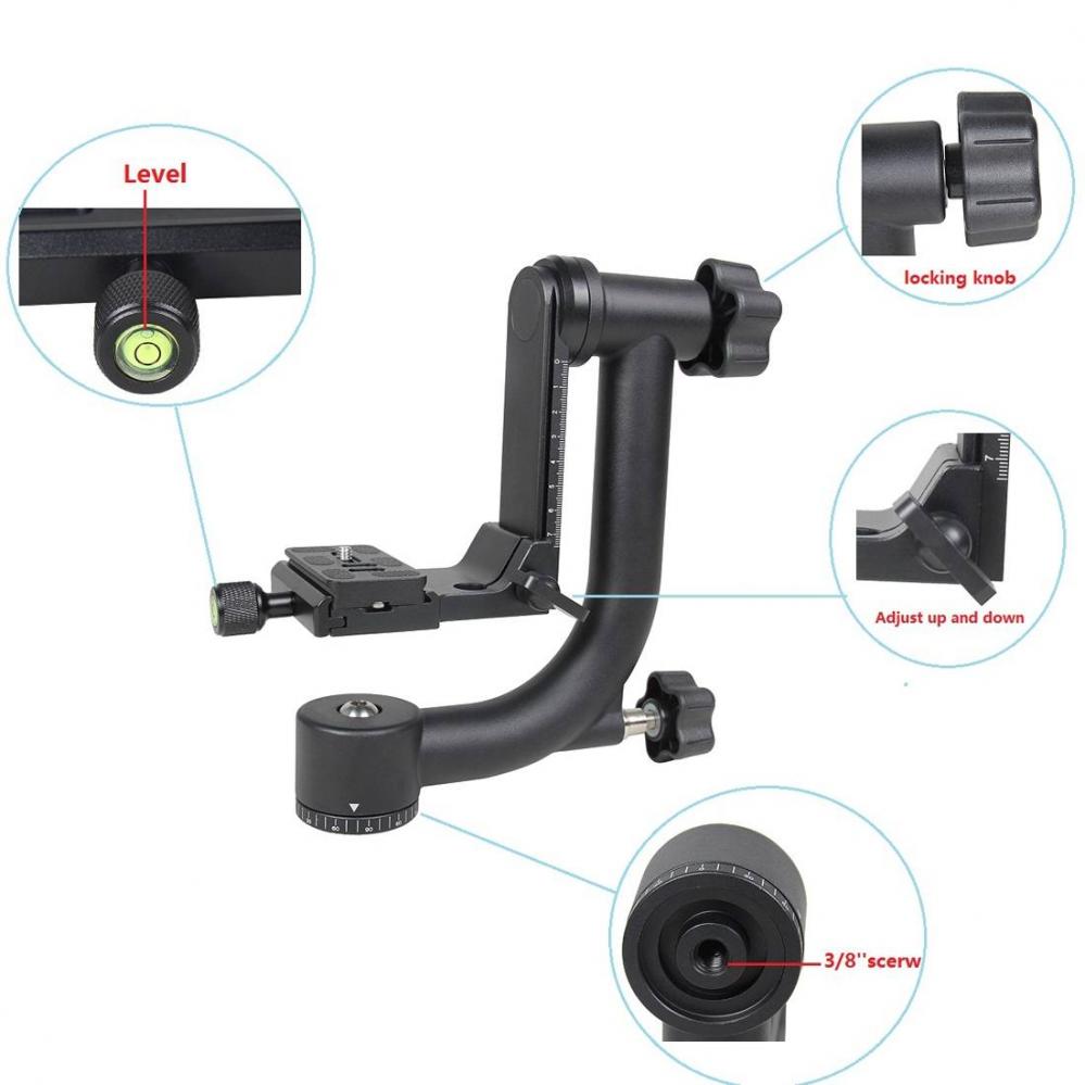  YELANGU YLG0401E Robust Gimbal fr tyngre kameror och objektiv