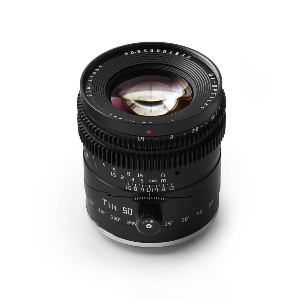  TTArtisan Tilt 50mm f/1.4 objektiv Fullformat för Fujifilm X