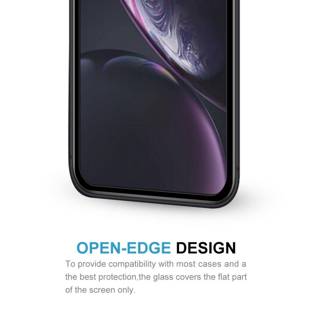 Skärmskydd 9H för iPhone XR med Svart ram
