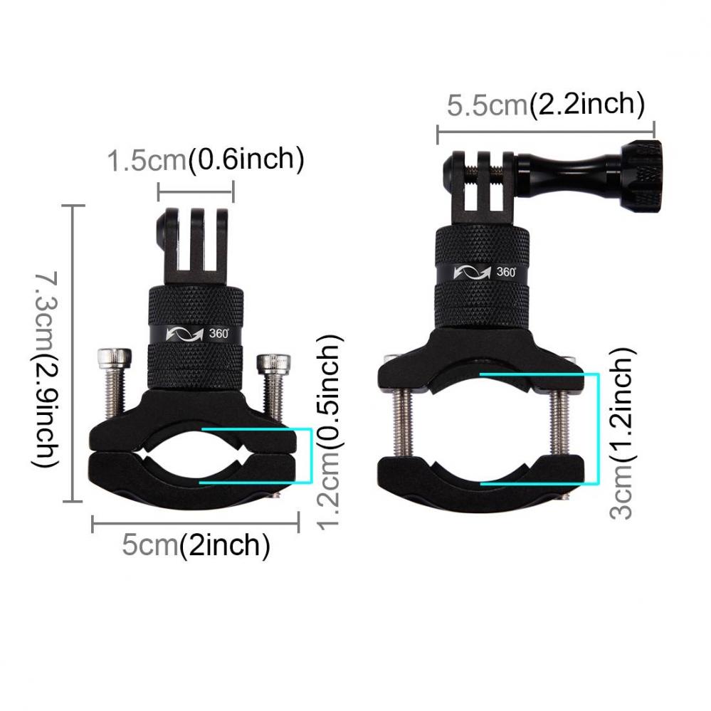  Puluz Cykelfste metall roterbart fr GoPro Hero /SJ600