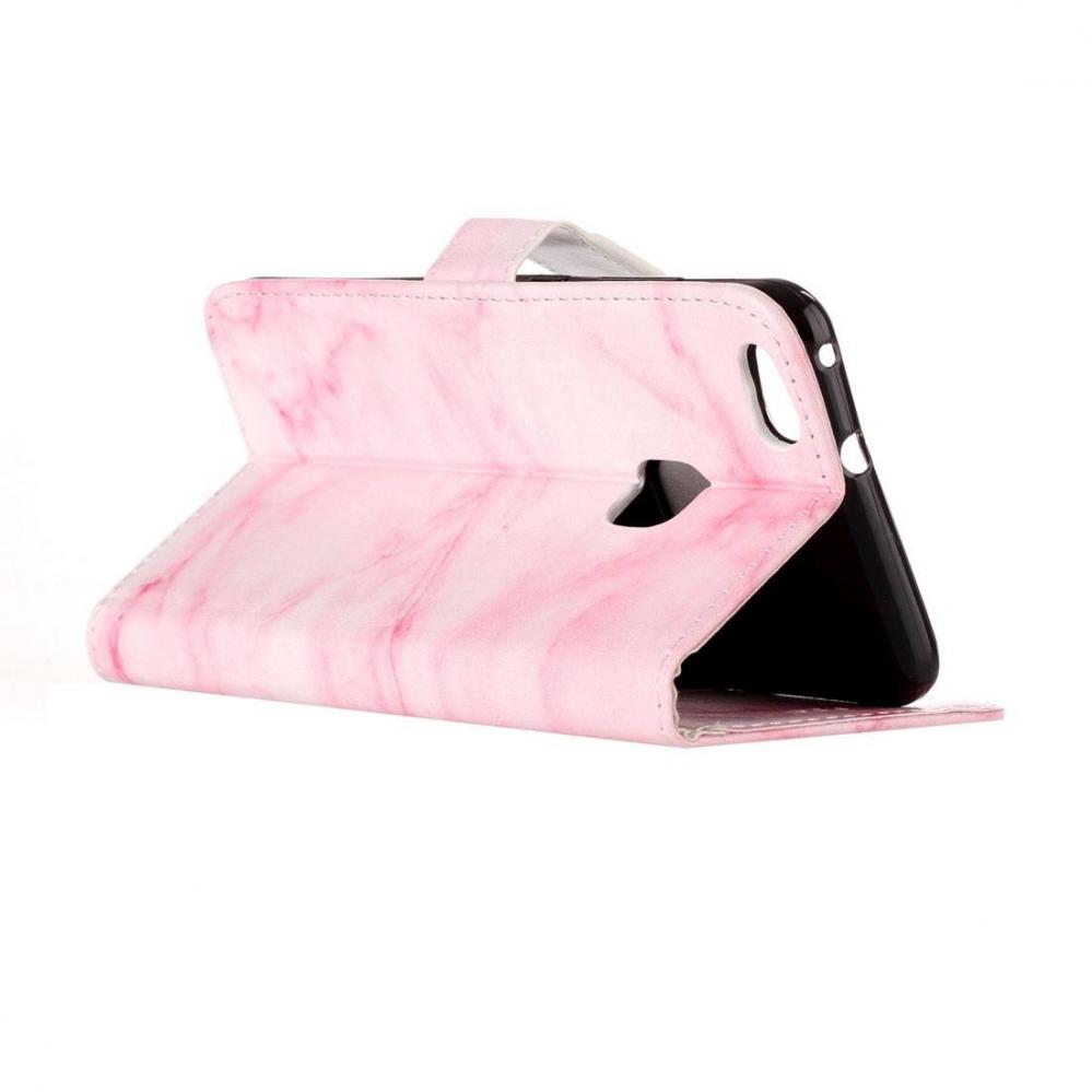 Plånboksfodral för Huawei P10 Lite- Rosa marmor