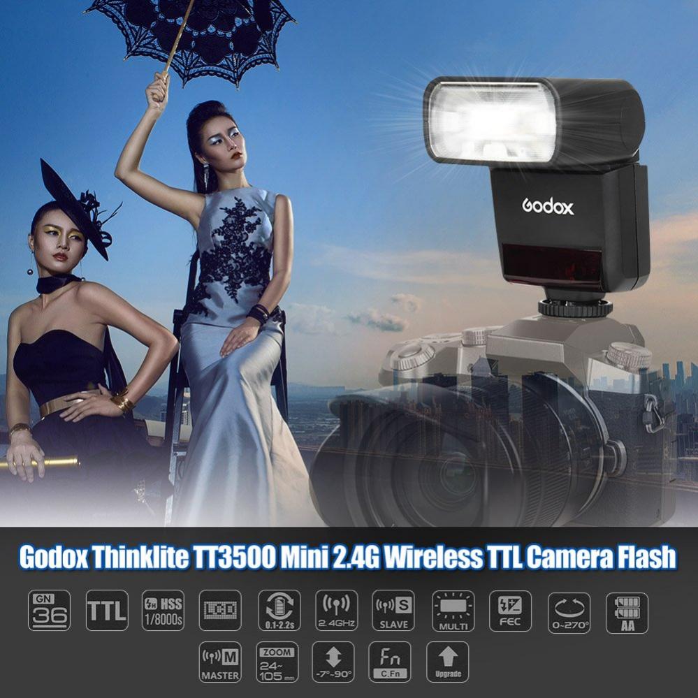 Flash Godox TT350o TTL Per Olympus E Panasonic – HSS 1/8000s, GN36, Radio 2.4G E Wireless