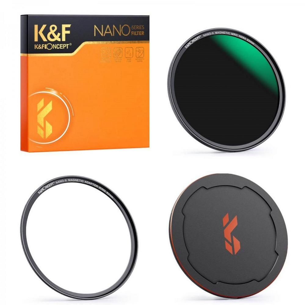K&F Concept Magnetisk ND-filter ND64 med adapterring & magnetlock