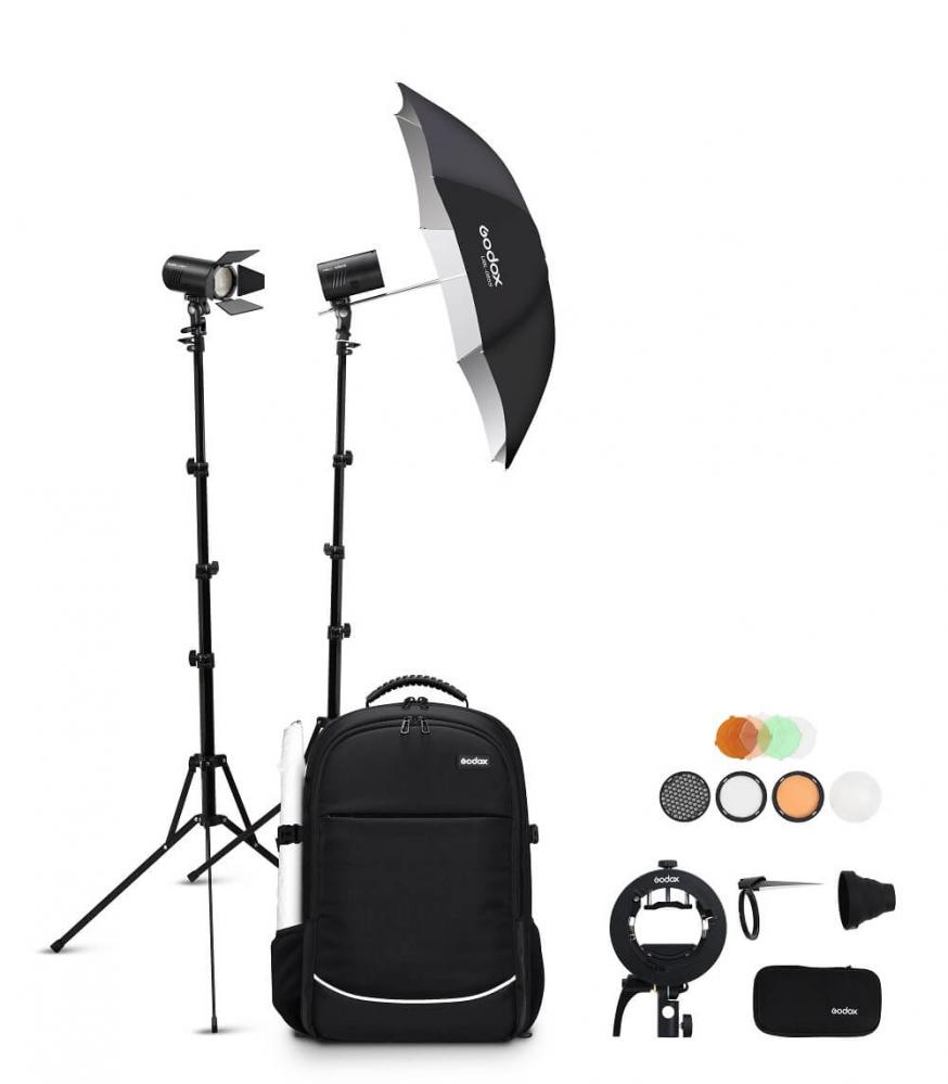 Godox 2xAD100 Pro tillbehörspaket & kameraryggsäck