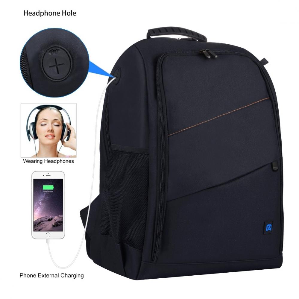 Puluz Vattenavstötande kameraryggsäck för 1st DSLR + 3-6st objektiv (26L)