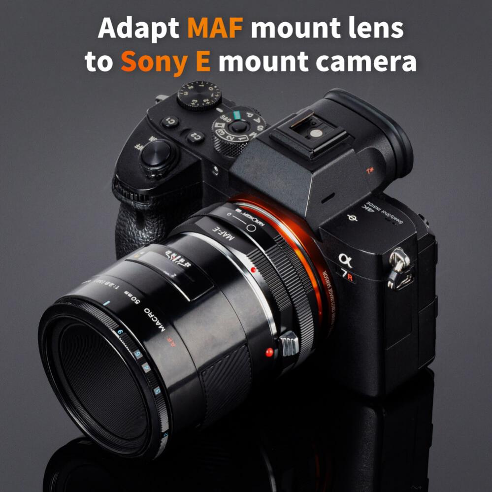 K&F Objektivadapter v2 till Minolta AF objektiv för Sony E kamerahus