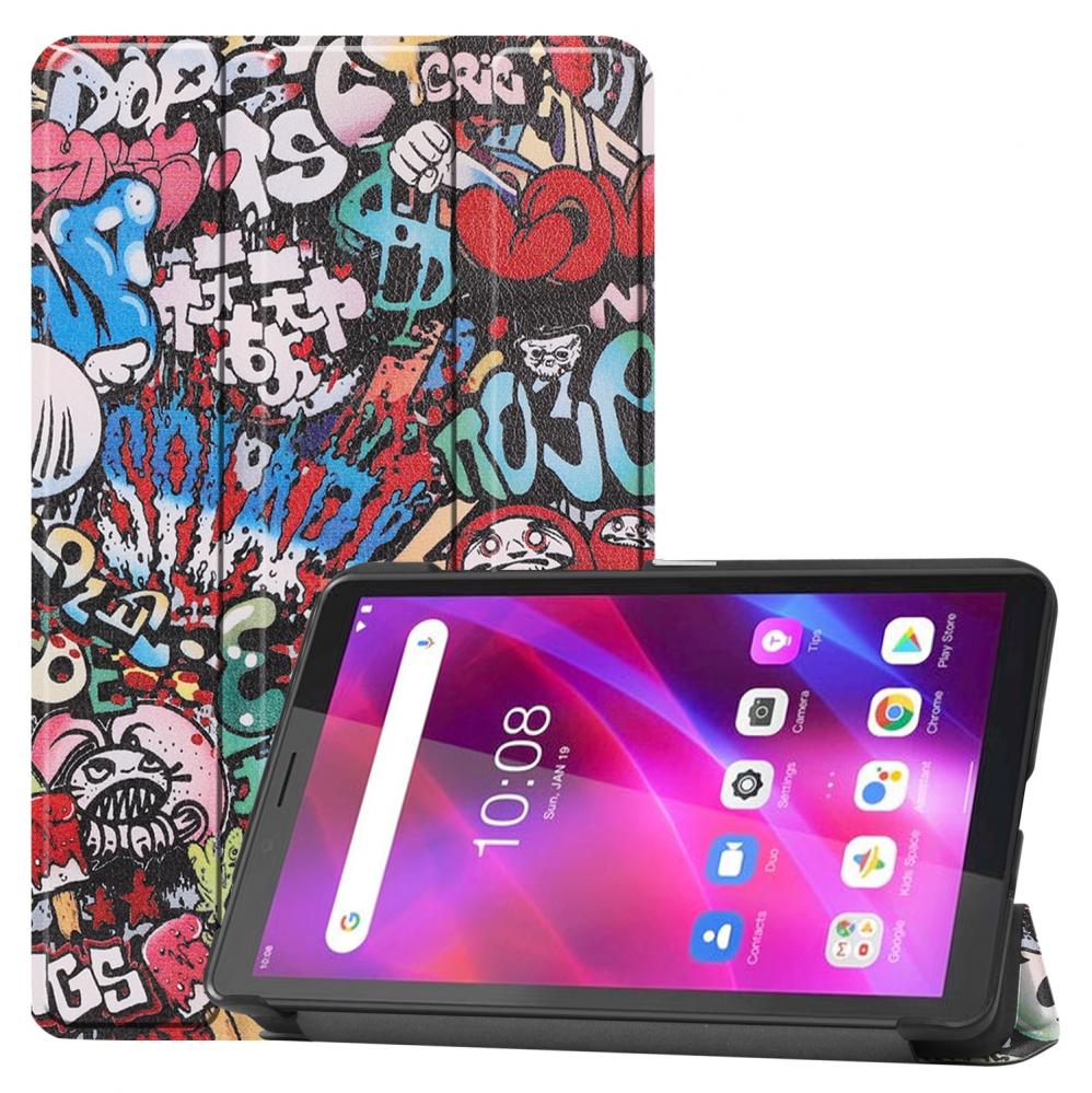  Fodral fr Lenovo Tab M7 3rd Gen - Graffiti