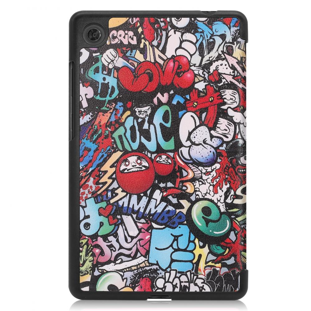  Fodral fr Lenovo Tab M7 3rd Gen - Graffiti