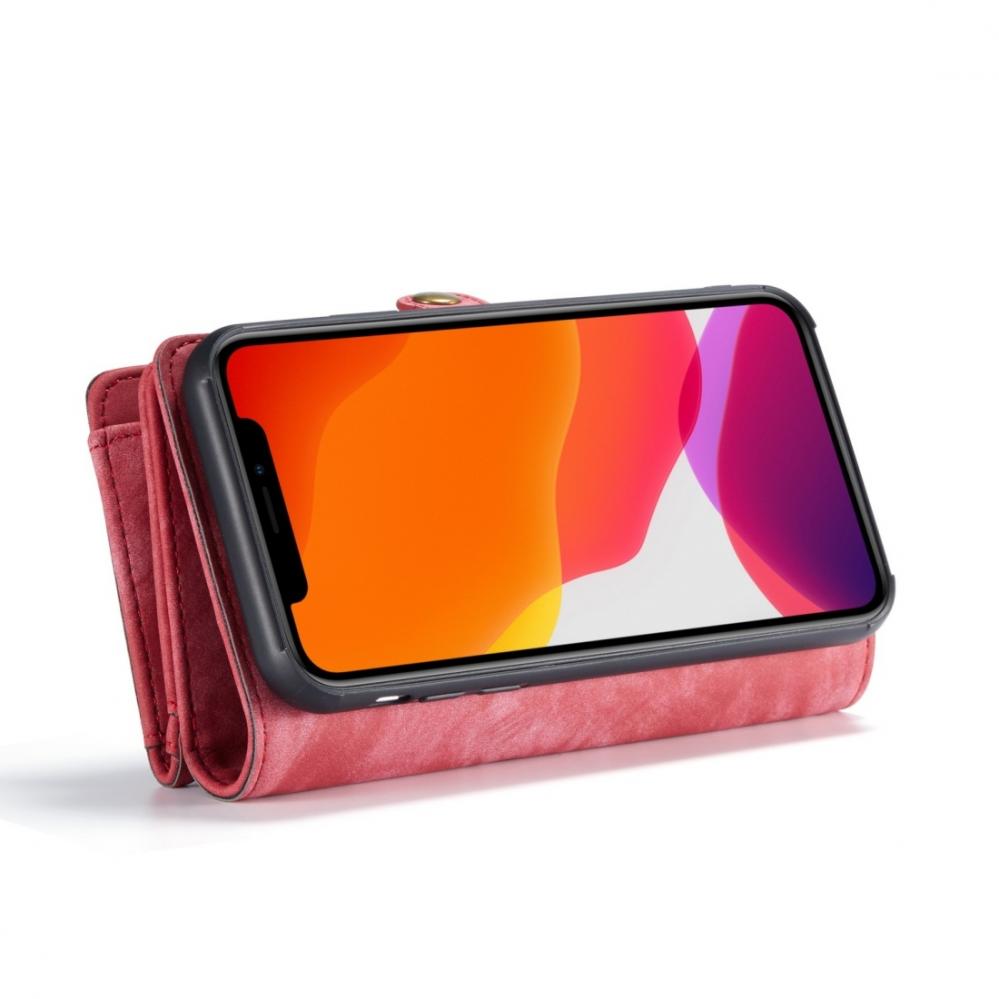 Plånboksfodral med magnetskal för iPhone 11 Röd - CaseMe