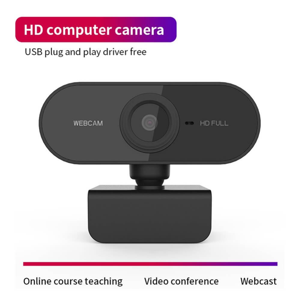  Webbkamera HD-upplsning med mikrofon fr videomten