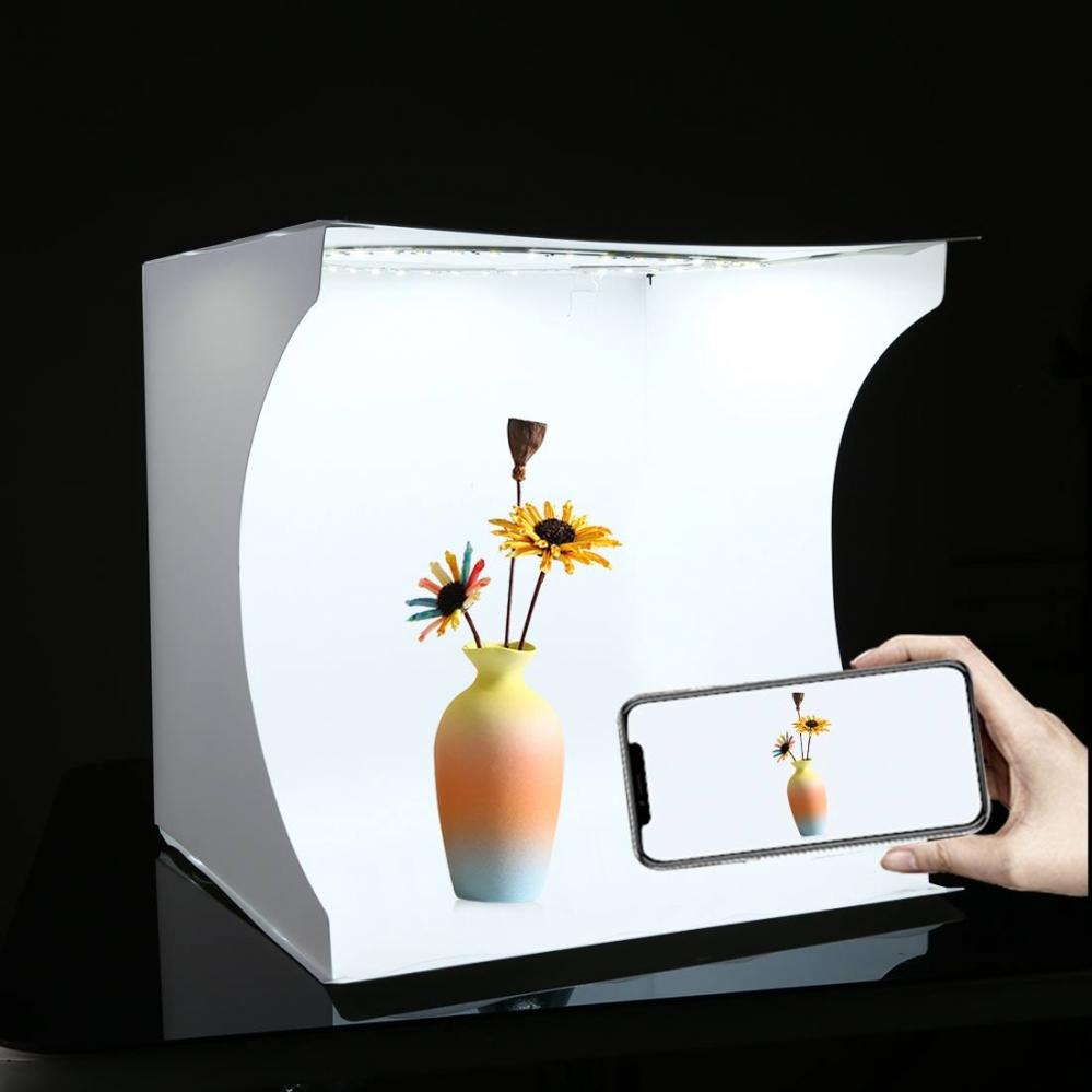 Puluz Ljustältbox med lysdiodsslinga 31x31x32cm