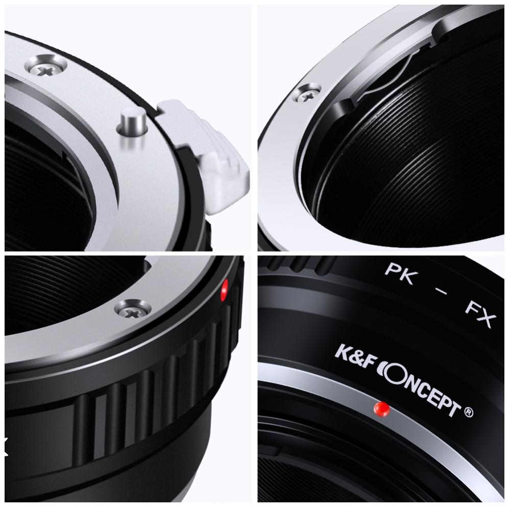  K&F Concept Objektivadapter till Pentax K objektiv fr Fujifilm X kamerahus