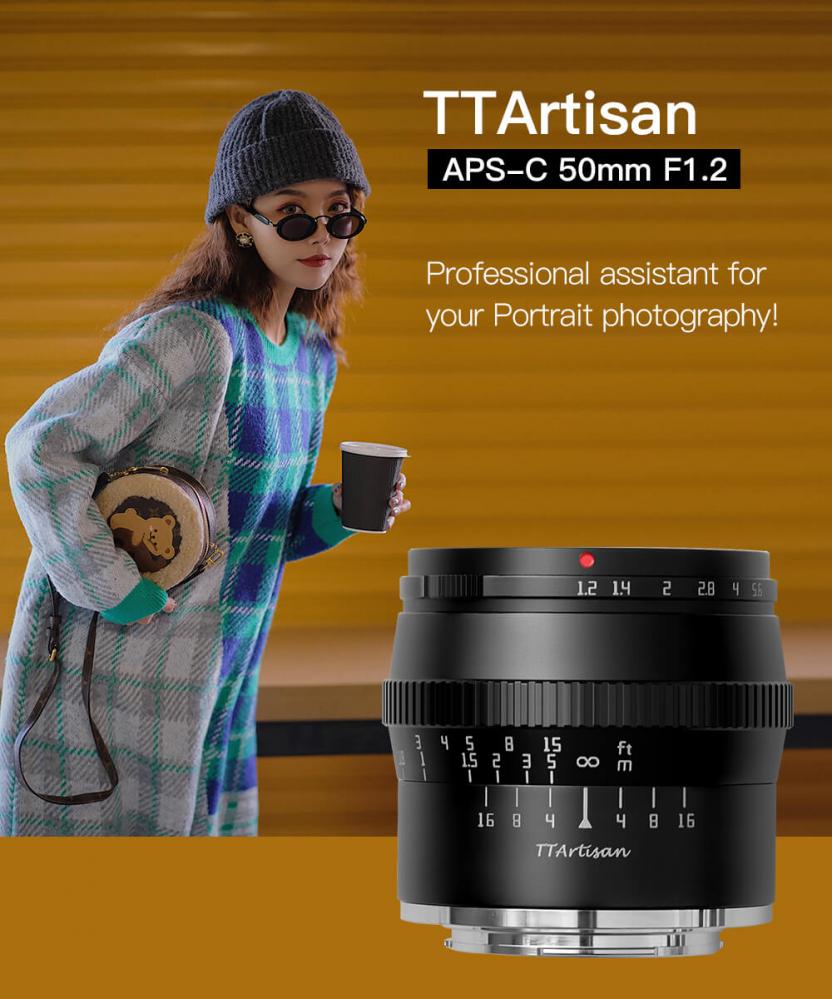 TTartisan 50mm f/1.2 Objektiv APS-C för Leica L