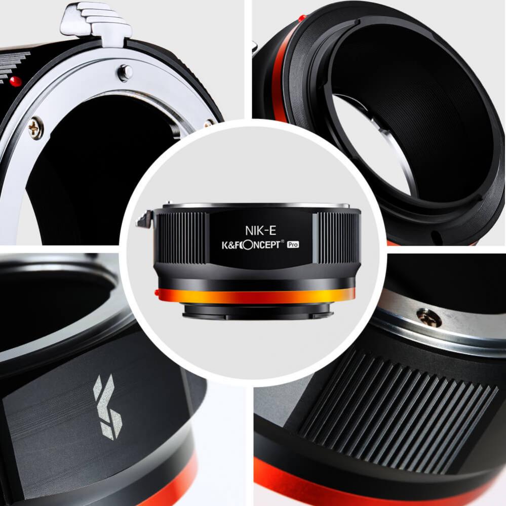 K&F Objektivadapter Pro till Nikon F objektiv för Sony E kamerahus
