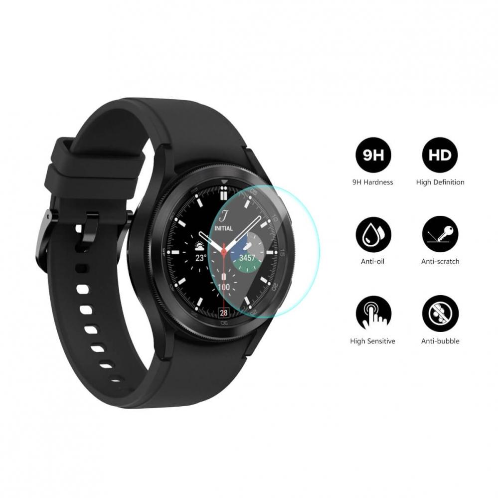Displayskydd 2st för Galaxy Watch 4 Classic 46mm av härdat glas