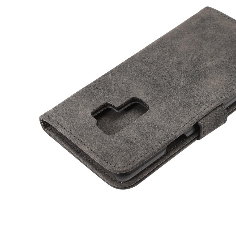Plånboksfodral för Galaxy S9 Plus Grå - Med kortplatser och sedelfack