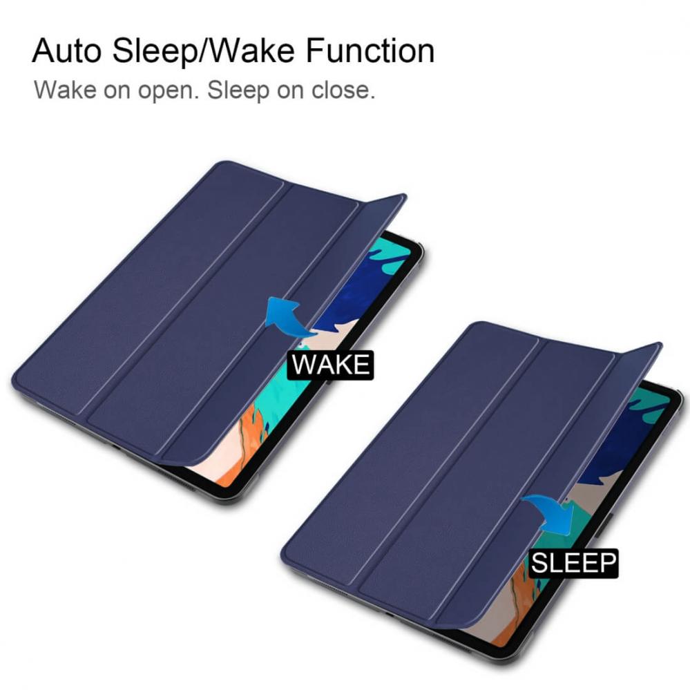  Flipfodral fr iPad Pro 12.9-tum (2020) Sleep/ Wake-up funktion bl