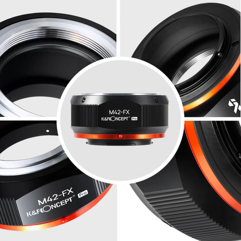 K&F Concept Objektivadapter Pro till M42 objektiv för Fujifilm X kamerahus