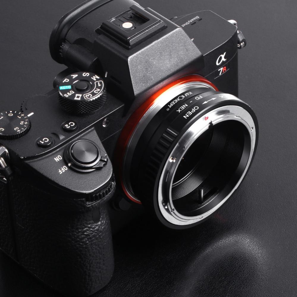  K&F Objektivadapter till Canon FD objektiv fr Sony E kamerahus