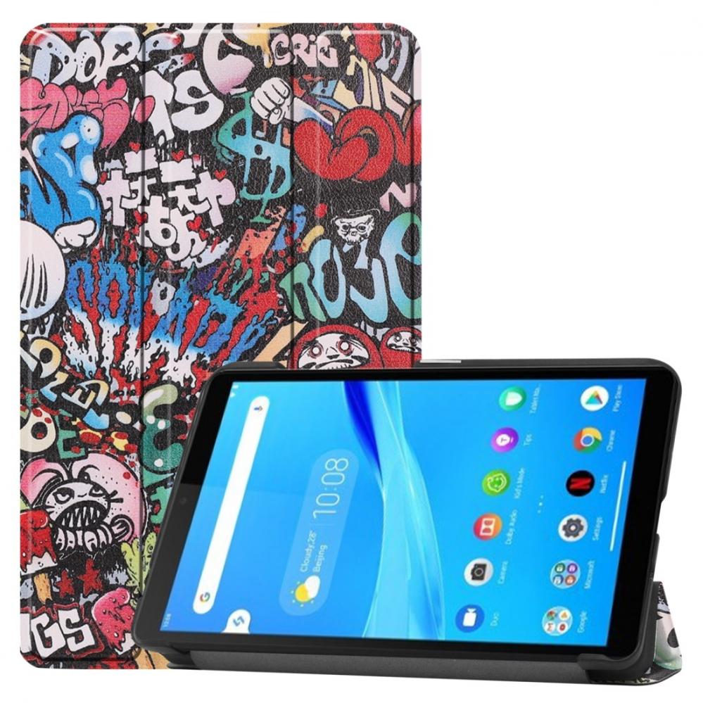  Fodral fr Lenovo Tab M7 - Graffiti