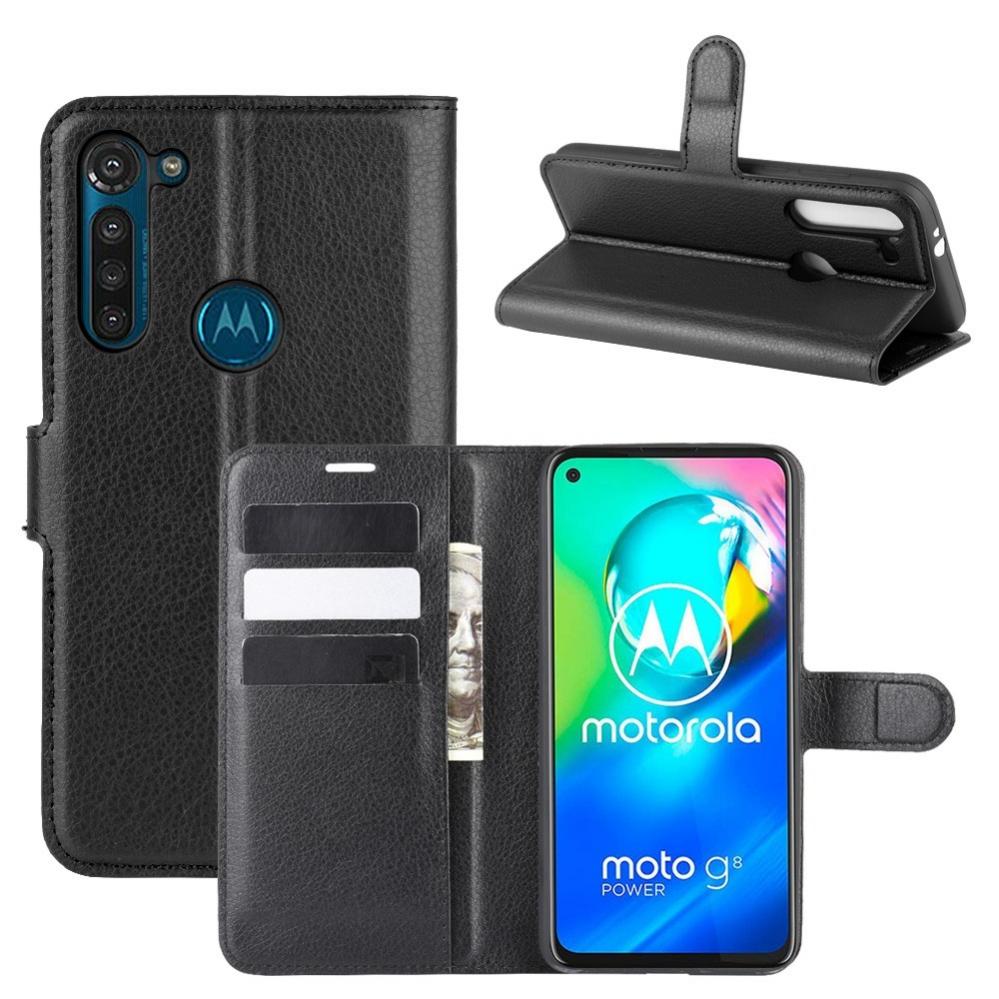  Plnboksfodral fr Motorola Moto G8 Power Svart