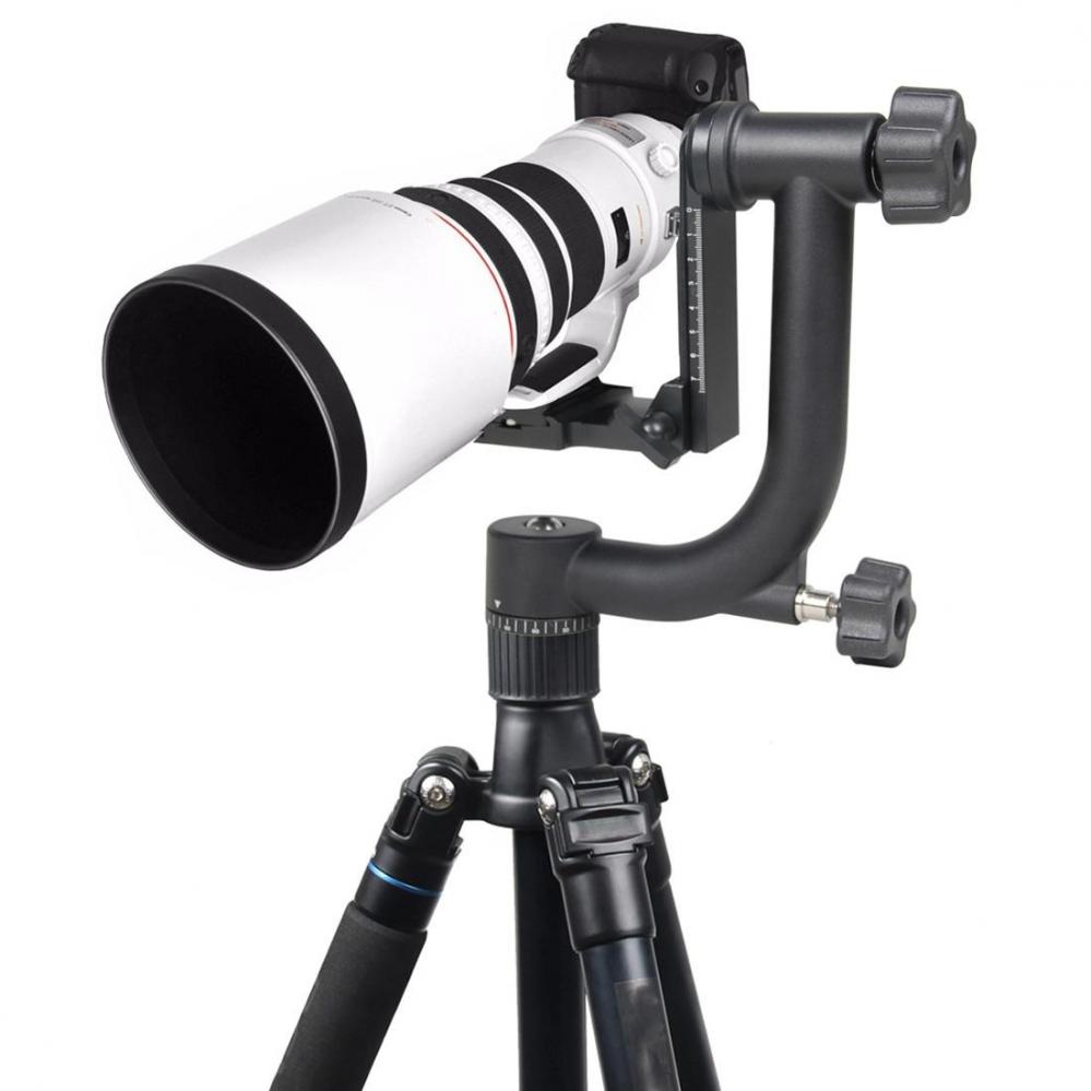  Yelangu horisontell 360 graders Gimbalhuvud för DV & SLR-kameror