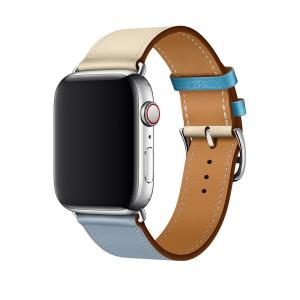  Armband för Apple Watch 42/44/45mm konstläder Tvåfärgad
