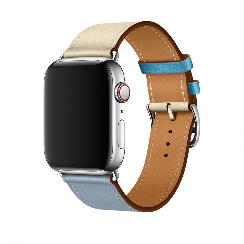 Armband för Apple Watch 42mm konstläder Tvåfärgad