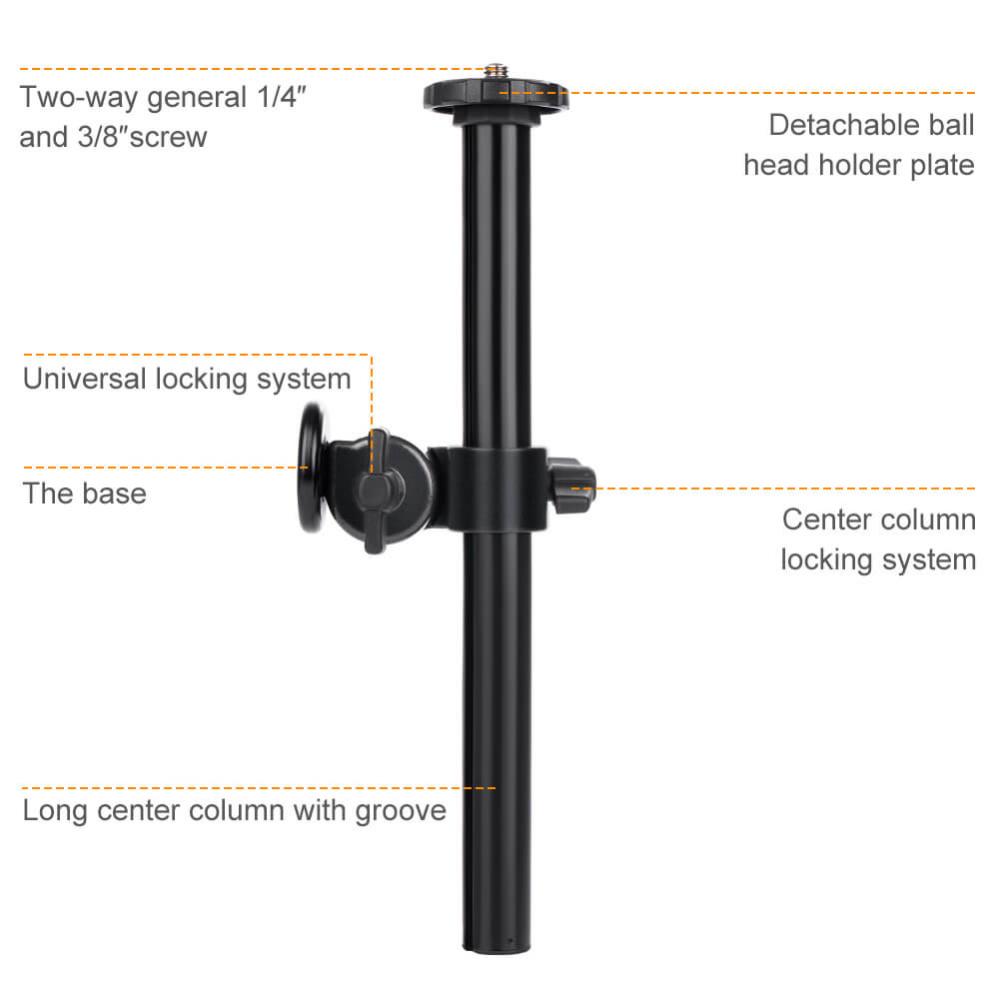  K&F Concept Roterbar Mittpelare fr stativ/kulled