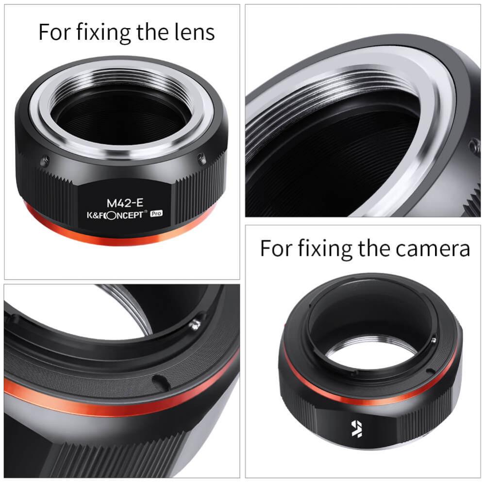 K&F Objektivadapter Pro till M42 objektiv för Sony E kamerahus