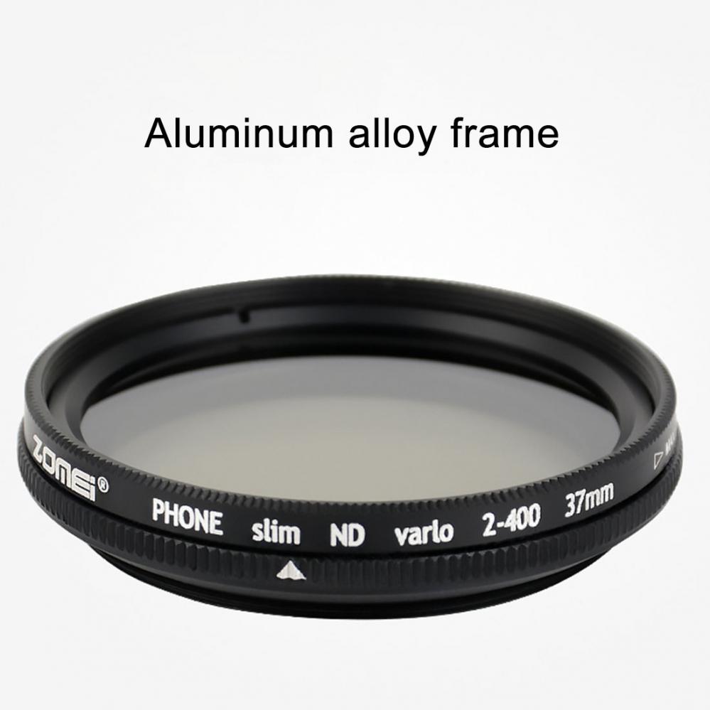  ZOMEI 37mm Universal Justerbart ND-filter ND2-400 fr mobil