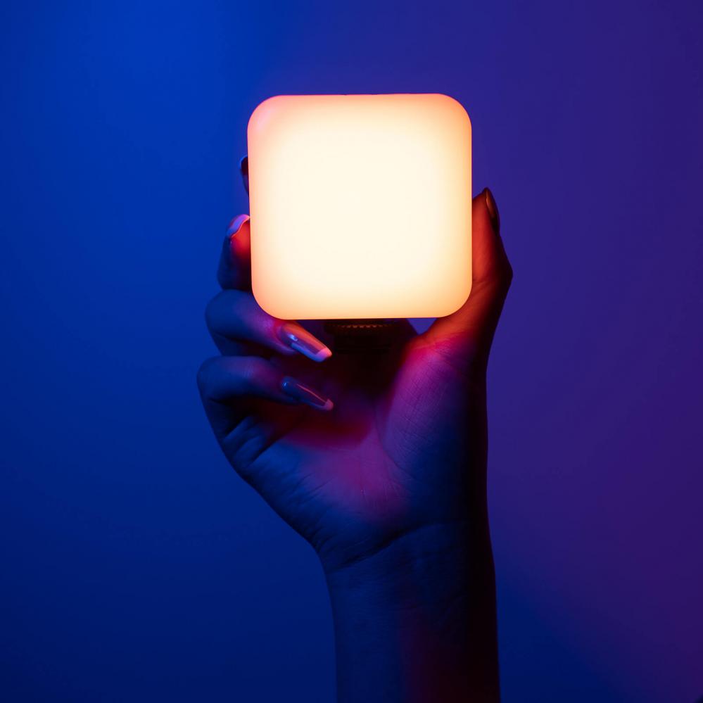 Ulanzi RGB Led-Panel Mini för kamera/mobil med difussor & batteri
