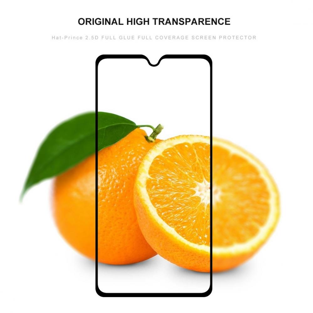 Skärmskydd med Svart ram för Huawei Mate 20 av härdat glas