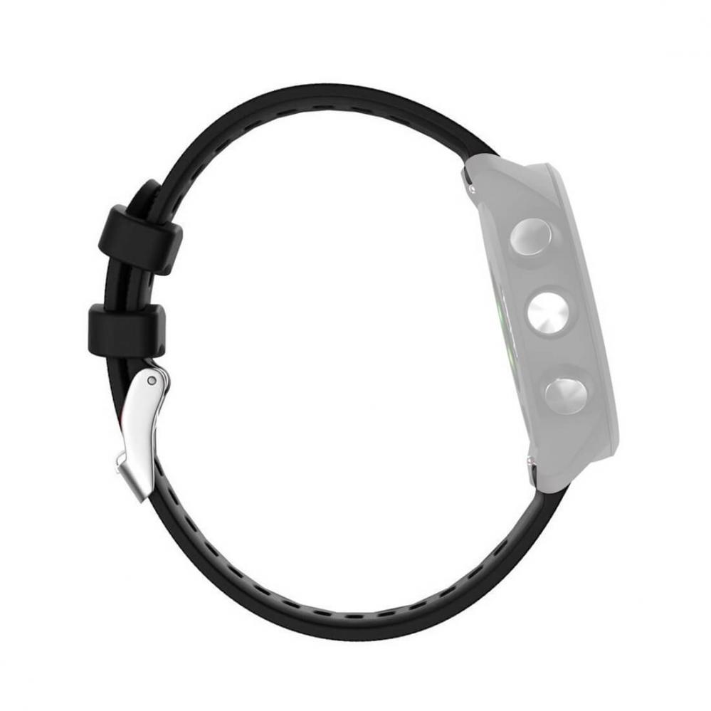  Silikonarmband Svart fr Garmin Forerunner 245/645